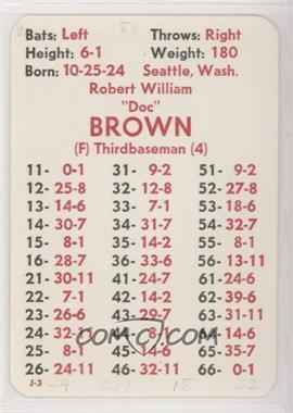 1984 APBA Baseball 1950 Season - [Base] #_BOBR - Bobby Brown [Poor to Fair]