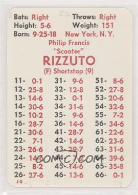 1984 APBA Baseball 1950 Season - [Base] #_PHRI - Phil Rizzuto [Poor to Fair]