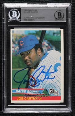 1984 Donruss - [Base] #41 - Rated Rookie - Joe Carter [BAS Authentic]