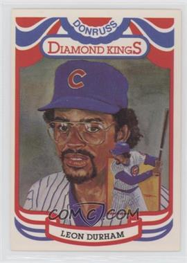 1984 Donruss - [Base] #5.2 - Diamond Kings - Leon Durham ("Perez-Steele" on Back)