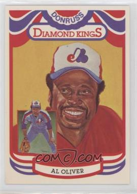 1984 Donruss - [Base] #9.2 - Diamond Kings - Al Oliver ("Perez-Steele" on Back)