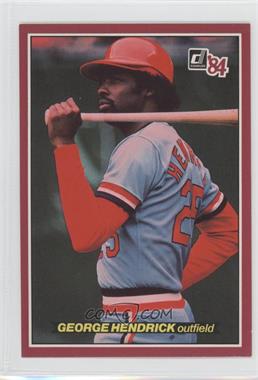 1984 Donruss Action All Stars - [Base] #32 - George Hendrick [Noted]