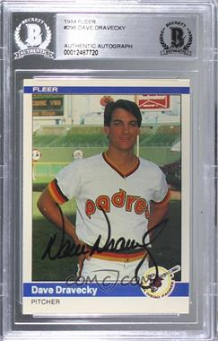 1984 Fleer - [Base] #298 - Dave Dravecky [BAS Authentic]