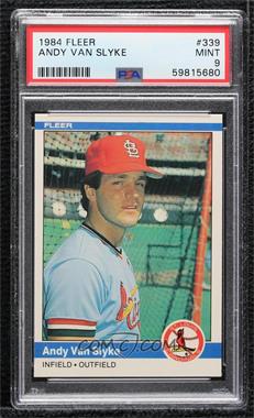 1984 Fleer - [Base] #339 - Andy Van Slyke [PSA 9 MINT]