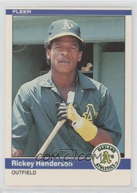 1984 Fleer - [Base] #447 - Rickey Henderson