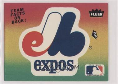 1984 Fleer - Team Stickers Inserts #_MOEX.1 - Montreal Expos (Logo) [EX to NM]