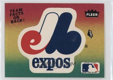1984 Fleer - Team Stickers Inserts #_MOEX.1 - Montreal Expos (Logo)