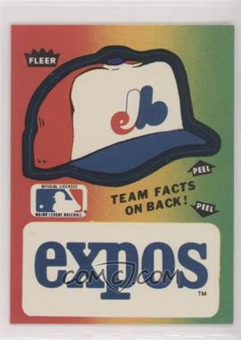 1984 Fleer - Team Stickers Inserts #_MOEX.2 - Montreal Expos (Hat) [EX to NM]