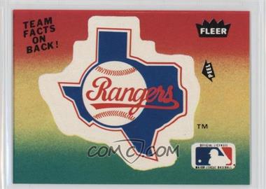 1984 Fleer - Team Stickers Inserts #_TERA.1 - Texas Rangers (Logo)