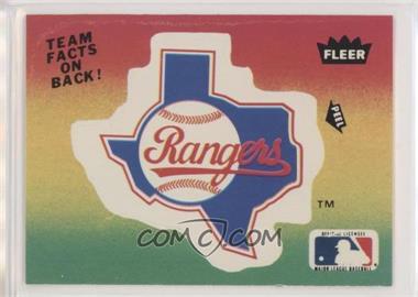1984 Fleer - Team Stickers Inserts #_TERA.1 - Texas Rangers (Logo)