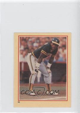 1984 Fleer Star Stickers Album Stickers - [Base] #92 - Rickey Henderson