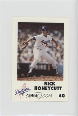 1984 Los Angeles Dodgers Los Angeles Police - [Base] #40 - Rick Honeycutt [Noted]