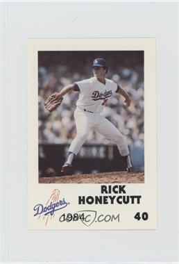 1984 Los Angeles Dodgers Los Angeles Police - [Base] #40 - Rick Honeycutt