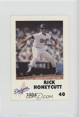 1984 Los Angeles Dodgers Los Angeles Police - [Base] #40 - Rick Honeycutt [Noted]