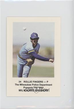 1984 Milwaukee Brewers Police - [Base] #34 - Rollie Fingers [EX to NM]