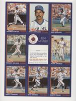 Ron Darling, Davey Johnson, George Foster, Jesse Orosco, Mookie Wilson, Rusty S…