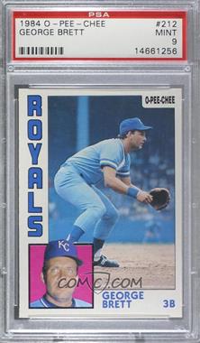 1984 O-Pee-Chee - [Base] #212 - George Brett [PSA 9 MINT]