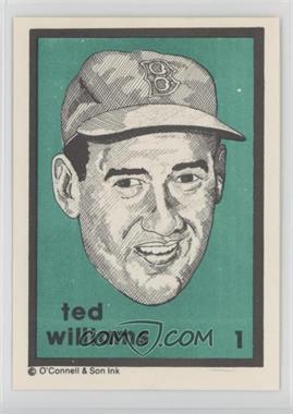 1984 O'Connell & Son Ink Series 1 - [Base] #1 - Ted Williams