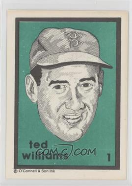 1984 O'Connell & Son Ink Series 1 - [Base] #1 - Ted Williams