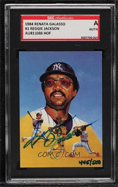 1984 Renata Galasso Reggie Jackson - [Base] - Small #1 - Reggie Jackson [SGC Authentic Authentic]