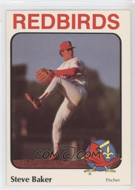 1984 Riley's Louisville Redbirds - [Base] #25 - Steve Baker