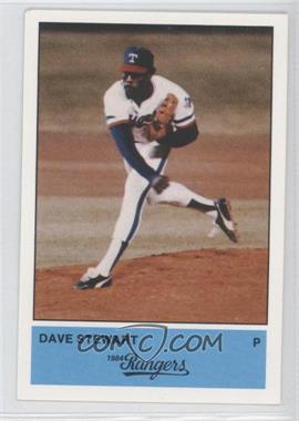 1984 The Jarvis Press Texas Rangers - [Base] #_DAST - Dave Stewart