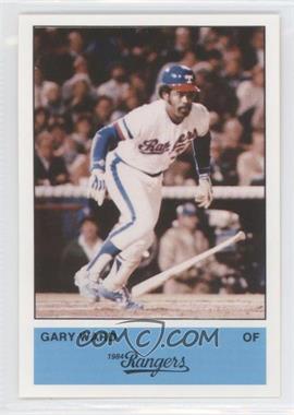 1984 The Jarvis Press Texas Rangers - [Base] #32 - Gary Ward