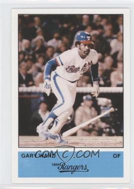 1984 The Jarvis Press Texas Rangers - [Base] #32 - Gary Ward