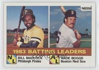 League Leaders - Bill Madlock, Wade Boggs