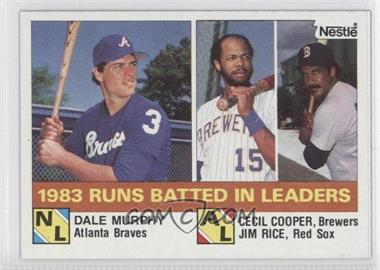 1984 Topps - [Base] - Nestle #133 - League Leaders - Dale Murphy, Cecil Cooper, Jim Rice