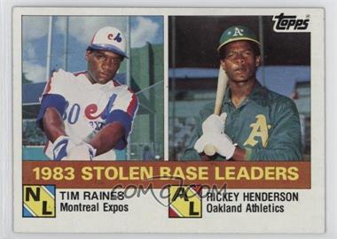 1984 Topps - [Base] - Nestle #134 - League Leaders - Tim Raines, Rickey Henderson