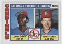 Team Checklist - Lonnie Smith, John Stuper [EX to NM]