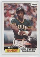 1983 Highlight - Rickey Henderson [EX to NM]