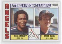 Team Checklist - Rod Carew, Geoff Zahn