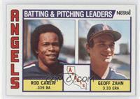 Team Checklist - Rod Carew, Geoff Zahn