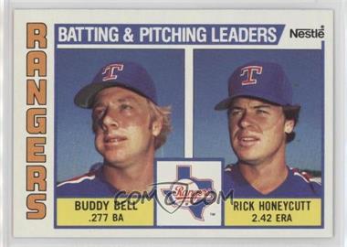 1984 Topps - [Base] - Nestle #37 - Team Checklist - Buddy Bell, Rick Honeycutt