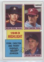 1983 Highlight - Nolan Ryan, Steve Carlton, Gaylord Perry