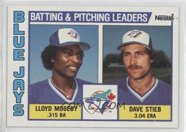 1984 Topps - [Base] - Nestle #606 - Team Checklist - Lloyd Moseby, Dave Stieb