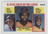 Career Leaders - Pete Rose, Bill Madlock, Dave Parker [EX to NM]