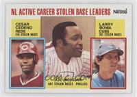 Career Leaders - Cesar Cedeno, Joe Morgan, Larry Bowa [EX to NM]