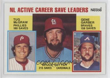 1984 Topps - [Base] - Nestle #709 - Career Leaders - NL Active Career Save Leaders (Bruce Sutter, Tug McGraw, Gene Garber)
