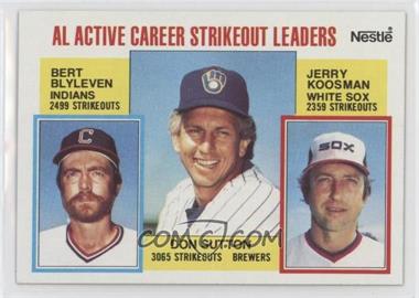 1984 Topps - [Base] - Nestle #716 - Career Leaders - Bert Blyleven, Don Sutton, Jerry Koosman [EX to NM]