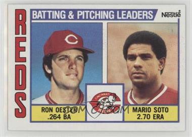 1984 Topps - [Base] - Nestle #756 - Team Checklist - Ron Oester, Mario Soto