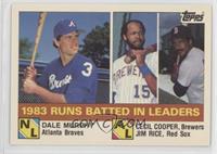 League Leaders - Dale Murphy, Cecil Cooper, Jim Rice [Good to VG̴…
