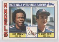 Team Checklist - Rod Carew, Geoff Zahn