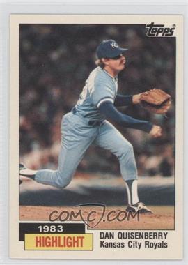 1984 Topps - [Base] - Tiffany #3 - 1983 Highlight - Dan Quisenberry