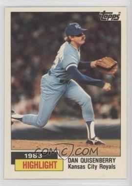 1984 Topps - [Base] - Tiffany #3 - 1983 Highlight - Dan Quisenberry