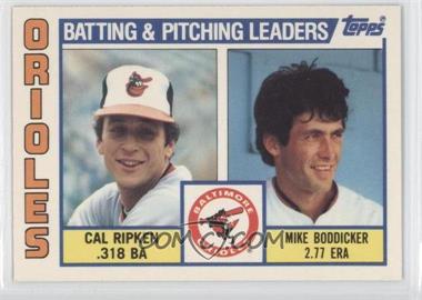 1984 Topps - [Base] - Tiffany #426 - Team Checklist - Cal Ripken Jr., Mike Boddicker