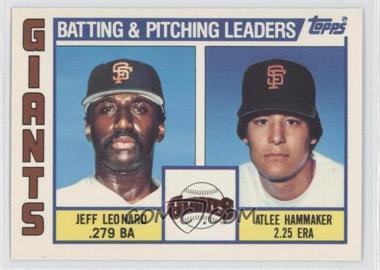 1984 Topps - [Base] - Tiffany #576 - Team Checklist - Jeff Leonard, Atlee Hammaker