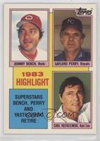 1983 Highlight - Johnny Bench, Gaylord Perry, Carl Yastrzemski